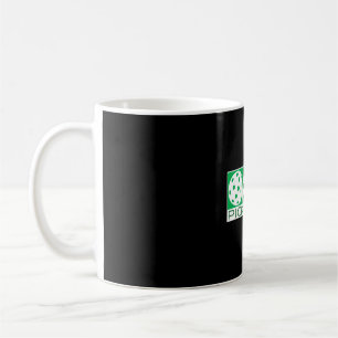Taza De Café 3 Bolas verdes sobre blanco