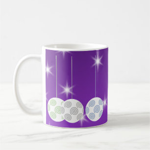 Taza De Café 3 chucherías blancas del navidad del diseño del