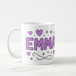 Taza De Café 3 Color Emma 2 . Doodle