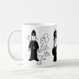 Taza De Café 3 divertidos Personalizados de la policía en cuest