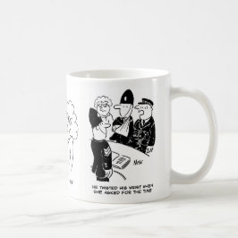 Taza De Café 3 divertidos Personalizados de la policía en cuest