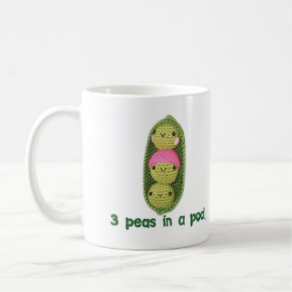 Taza De Café 3 guisantes en una vaina