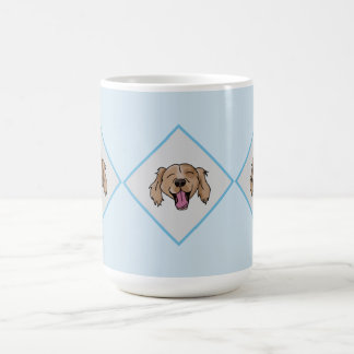 Taza De Café 3 Mug con motivos de diamante azul recuperador mar