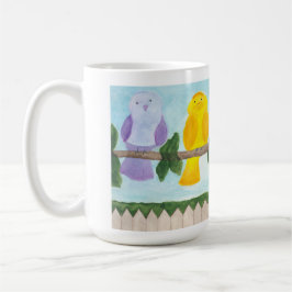 Taza De Café 3 Pájaros Coloridos
