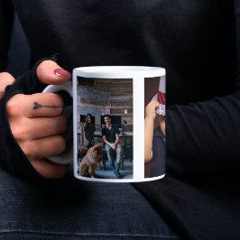 Taza De Café 3 plantillas de fotos personalizadas