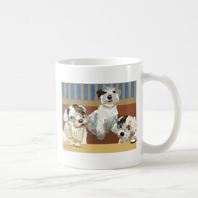 Taza De Café 3 poco Sealyhams (Derecha)