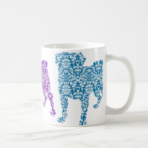 Taza De Café 3 Pugs Damasco