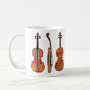 Taza De Café 3 violines de música original Instrumentos pop Ar