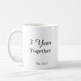 Taza De Café 3 Year Anniversary Mug – First Wedding Anniversary