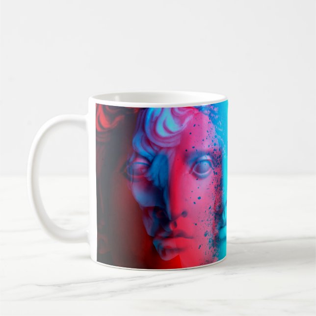 Taza De Café 3d anaglyph effect. Covid-mutants. David Apollo. G (Izquierda)