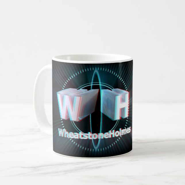 Taza De Café 3D estereoscópico de YouTube oficial WheatstoneHol (Anverso izquierdo)