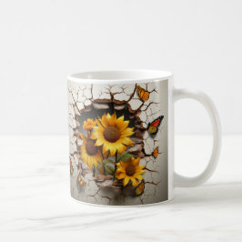 Taza De Café 3D Floral Mug