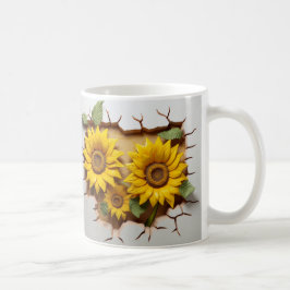 Taza De Café 3D Floral Mug