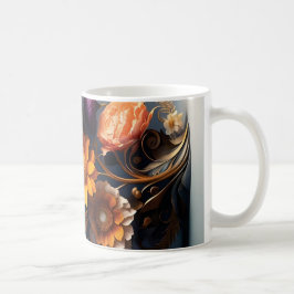 Taza De Café 3D Floral Mug