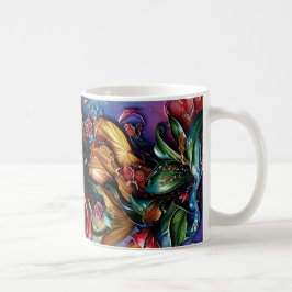 Taza De Café 3D Floral Mug
