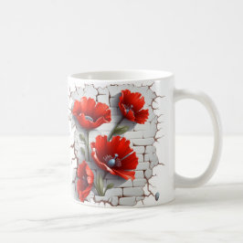 Taza De Café 3D Floral Mug