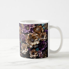 Taza De Café 3D Floral Mug