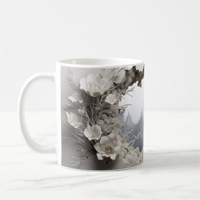 Taza De Café 3D Redwood Forest" Mug Wrap Sublimation (Izquierda)