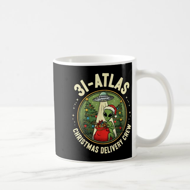 Taza De Café 3i_atlas Christmas Delivery Crew Alien Santa Space (Derecha)