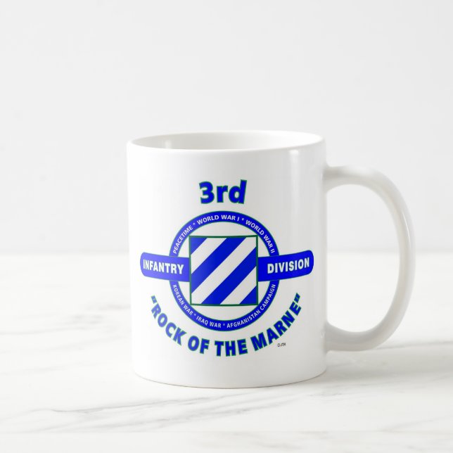Taza De Café 3ro DIVISIÓN de INFANTERÍA " ROCA Del MARNE " (Derecha)