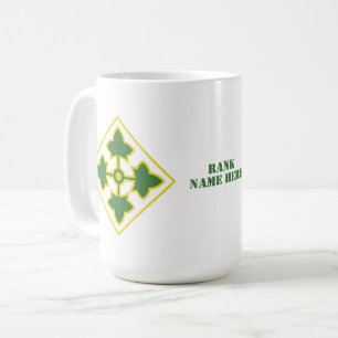 Taza De Café 4ª Tarjeta de División de Infantería