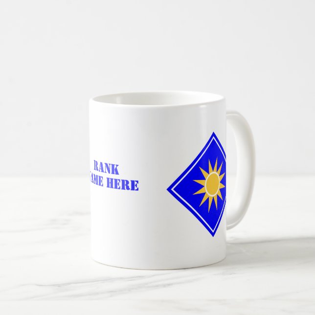 Taza De Café 40ª División de Infantería Militar de los Estados  (Anverso derecho)