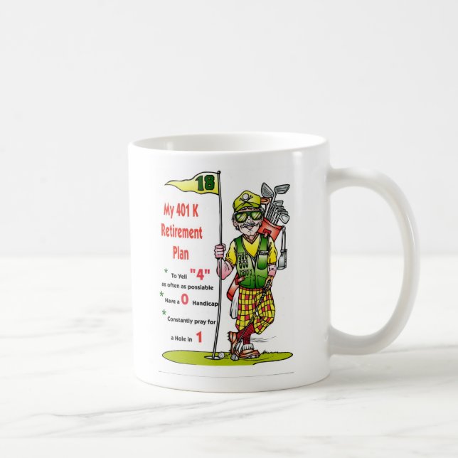 Taza De Café 401kgolfer, mis 401 KRetirementPlan (Derecha)