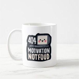 Taza De Café 404 Motivación No Encontrada – Día Perezoso y Dive