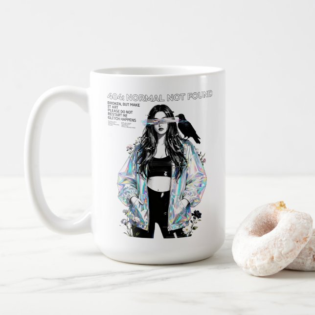 Taza De Café 404 – Normal Not Found (Con donut)