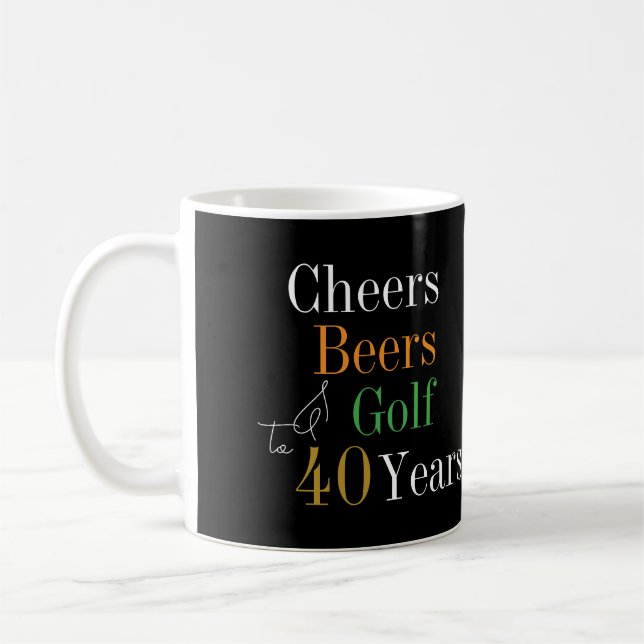 Taza De Café 40.ª Cerveza de Aniversario del Golf (Izquierda)