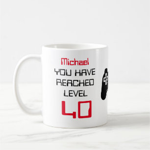 Taza De Café 40.ª (CUALQUIER EDAD) Personalizada que has alcanz