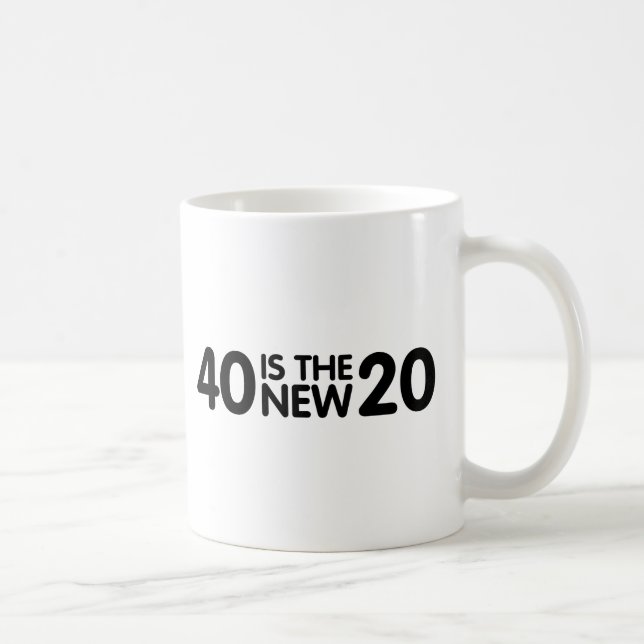 Taza De Café 40.º cumpleaños (Derecha)