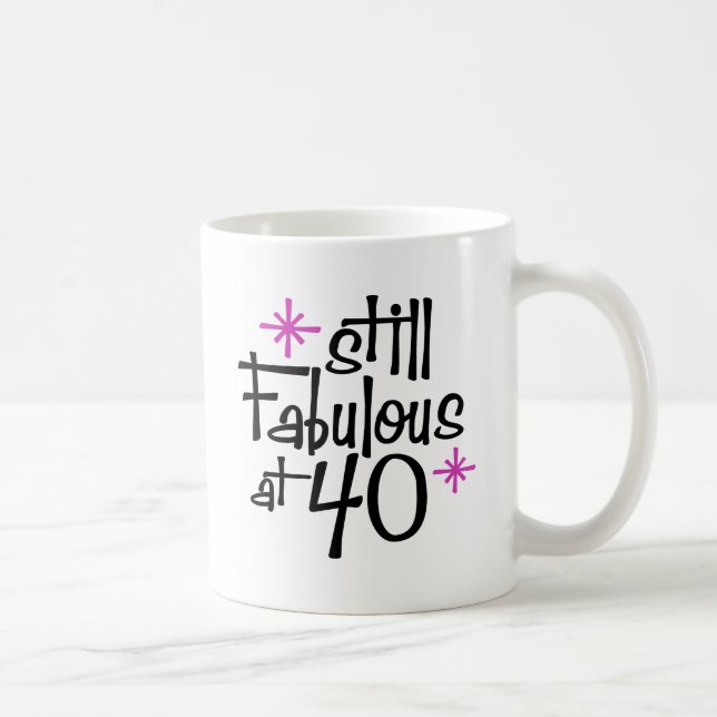 Taza De Café 40.º cumpleaños (Derecha)