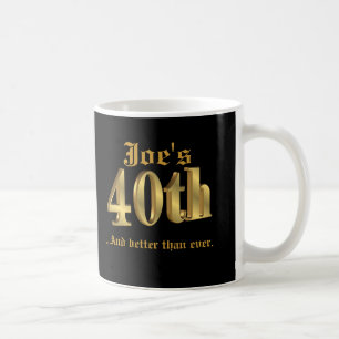 Taza De Café 40.º cumpleaños Mug personalizado