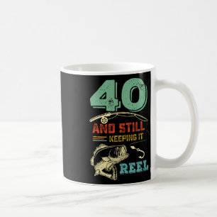 Taza De Café 40.º cumpleaños pescando 40 hombres pescadores Pu