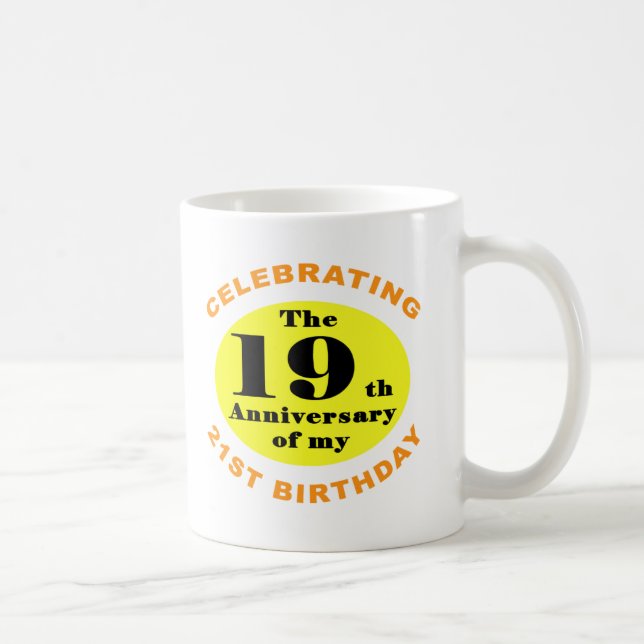 Taza De Café 40.º humor de cumpleaños (Derecha)