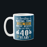 Taza De Café 40 años Funny 40th Birthday Stock Investor<br><div class="desc">40 Años Funny 40th Birthday Investor Trader Regalo. Regalo perfecto para tu padre, mamá, papá, hombres, mujeres, amigos y familiares en el Día de Acción de Gracias, Día del Navidad, Día de la Madre, Día del Padre, 4 de julio de 1776 Día independiente, Día de los Veteranos, Día de Halloween,...</div>