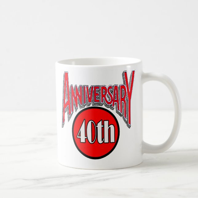 Taza De Café 40.o aniversario (Derecha)