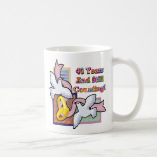Taza De Café 40.o aniversario de boda gw