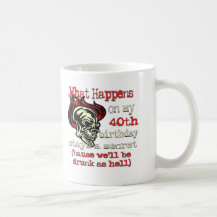 Taza De Café 40.o Regalos de cumpleaños