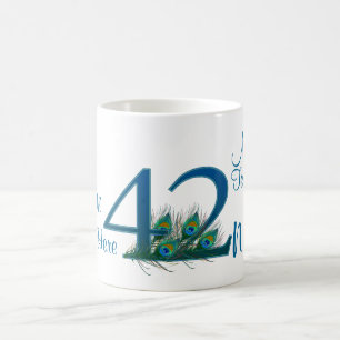 Taza De Café # 42 - 42.o aniversario de boda o 42.o cumpleaños
