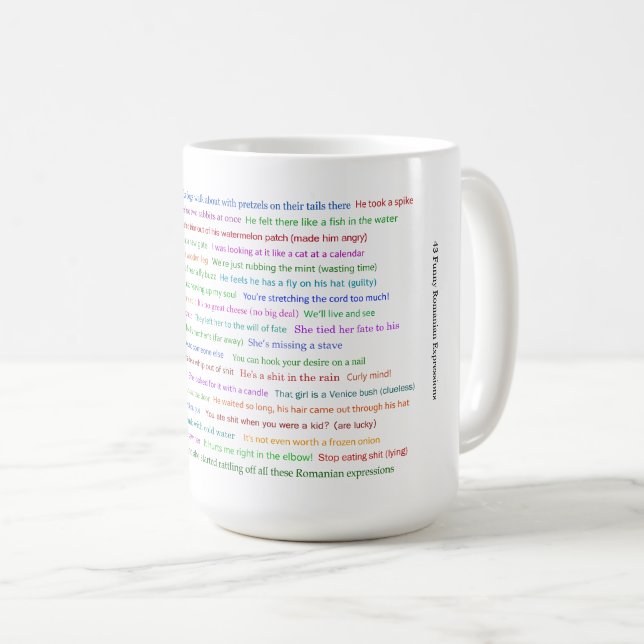 Taza De Café 43 divertida pieza de conversación sobre expresion (Anverso derecho)
