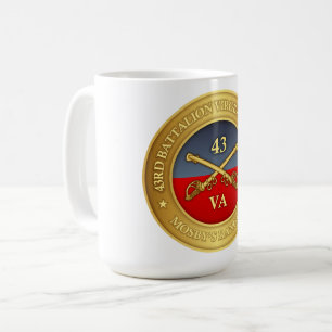 Taza De Café 43.o Batallón, caballería de Virginia (los