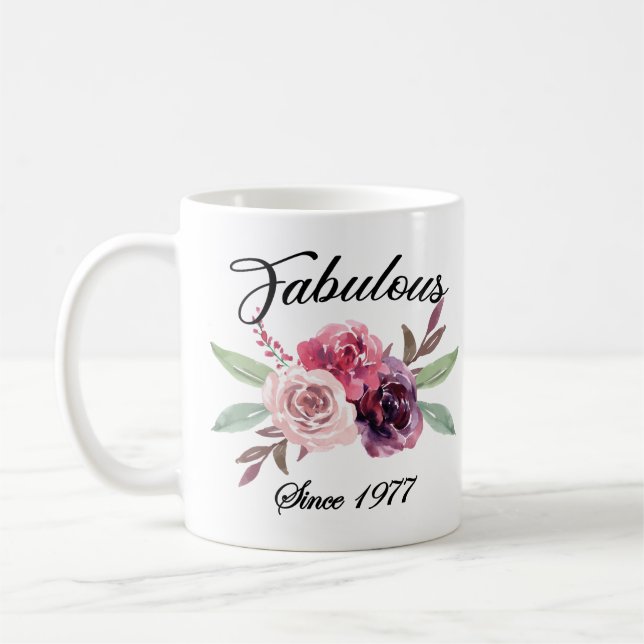 Taza De Café 44.ª Idea Mug, fabulosa desde 1977 (Izquierda)