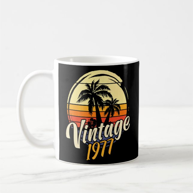 Taza De Café 45.ª cosecha de cumpleaños 1977 (Izquierda)