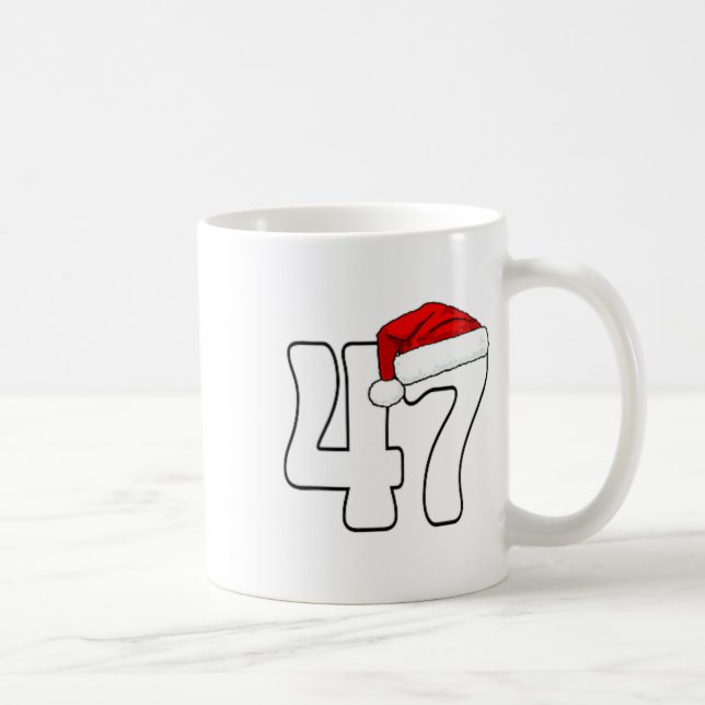 Taza De Café 45 47 Donald Trump 2024 Bandera estadounidense San (Derecha)