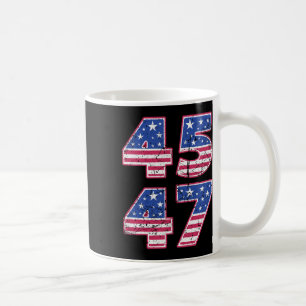 Taza De Café 45 47 Presidente Patriótico Trump Dos Veces En Vid