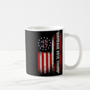 Taza De Café 45 47 Trump 2024 Elección Bandera Estadounidense V