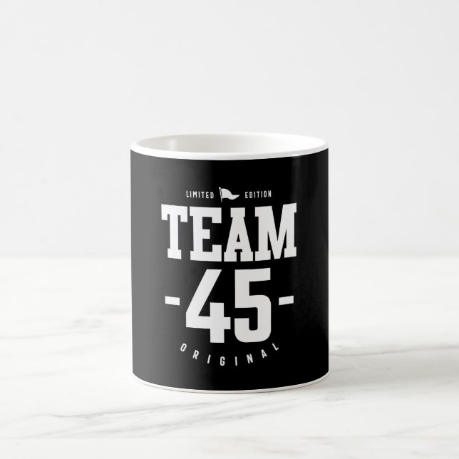 Taza De Café 45 años - regalo gracioso de cumpleaños 45 (Centro)