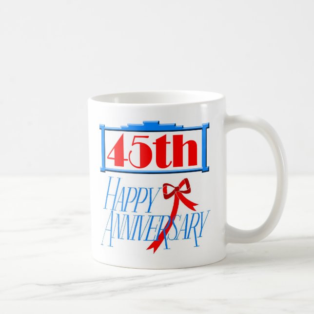 Taza De Café 45.o aniversario 3 (Derecha)